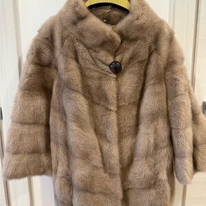 Elegant Tan Teddy Jacket